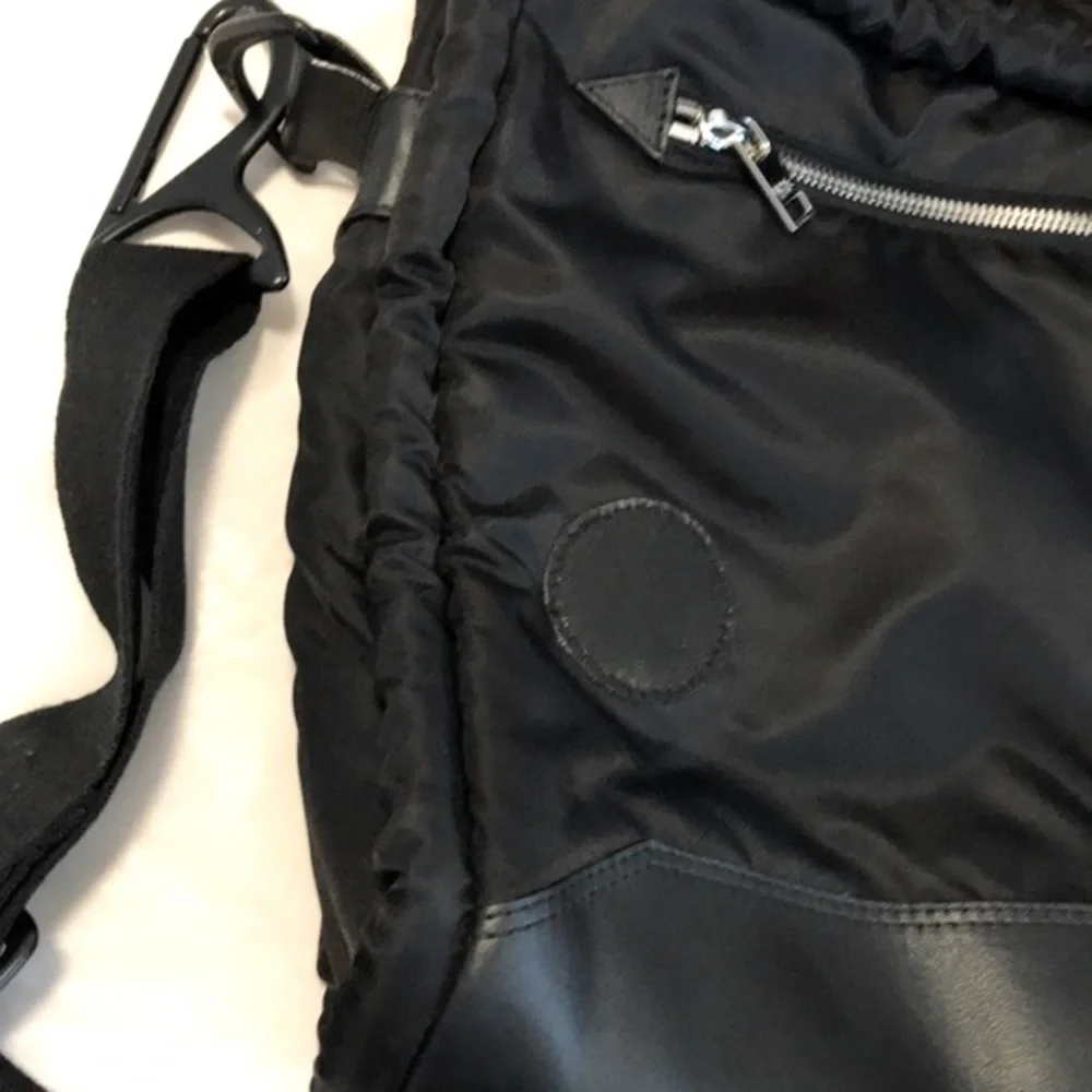 Y-3 Yohji Yamamoto + Adidas Black Messenger Bag